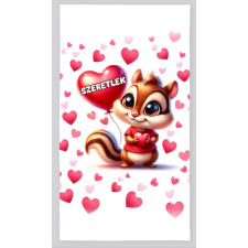  Strandtörölköző, Valentin-nap, Szeretlek, mókus lakástextília