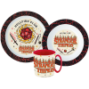 Stranger Things Upside Down étkészlet, micro műanyag szett bögrével 350 ml