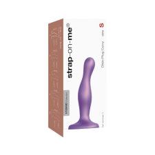 Strap-On-Me Curvy S - hullámos, talpas dildó (lila) műpénisz, dildó