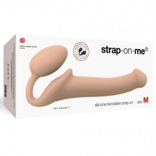 Strap-On-Me M - tartópánt nélküli felcsatolható dildó - közepes (natúr) anál