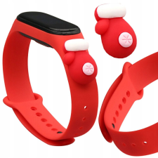 Strap Xmas Szíjszíj Xiaomi Miband-Hoz 4/3 Karácsonyi Vörös Kesztyű okosóra kellék