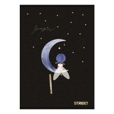 Street Füzet STREET Black&amp;Gold A/5 54 lapos vonalas füzet