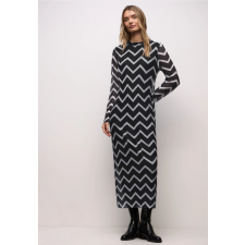 STREET ONE női hosszú ruha - Hosszú ujjú, zigzag mintával 144726-20001 női ruha