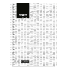 Street Spirálfüzet STREET Pad A/5 vonalas 100 lapos fehér füzet