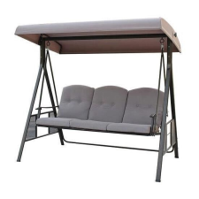 Strend pro Hintakert, 3 hely, szürke, 201x125x180 cm, Dubai hintaágy