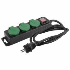 Strend pro Kültéri elektromos hosszabbító, védelemmel, kapcsolóval, 3 aljzattal, 3 m, Strend Pro hosszabbító, elosztó