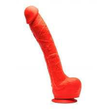  Stretch szilikon dildó N°7 - 32 x 7cm Piros műpénisz, dildó