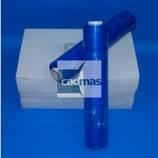  Stretchfólia kézi 500mm/17my/300m kék-áttetsző mintás csomagolópapír