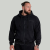 Strix Washed Zip kapucnis pulóver Black XL