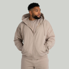 Strix Zip kapucnis pulóver Taupe S