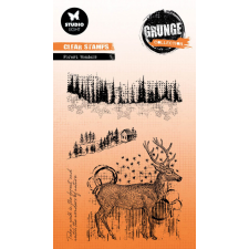 Studio Light Forest wonders Grunge Collection Szilikonbélyegző GR Clear Stamp 1 csomag bélyegző