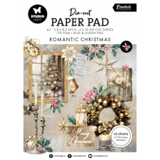 Studio Light Romantic Christmas Essentials Papírkészlet SL Design Paper Pad A5 20 lap decoupage papír