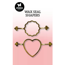 Studio Light Viaszpecsét formázó Scallop & Heart Wax Seal Shapers (2 db) pecsételés