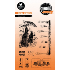 Studio Light Winter fair Grunge Collection Szilikonbélyegző GR Clear Stamp 1 csomag bélyegző