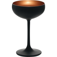 Stulzle-oberglas Pezsgőspohár, Stölzle Elements 230 ml, fekete/bronz pezsgős pohár