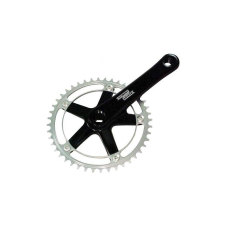 Sturmey Archer FCT68 négyszögtengelyes single speed hajtómű, 48T, 170 mm, alumínium, fekete-ezüst kerékpár hajtómű