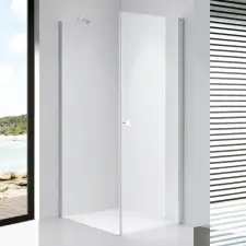 Stuxi Bari 70x120 aszimmetrikus nyílóajtós zuhanykabin 6 mm vízlepergető biztonsági üveggel, króm kád, zuhanykabin