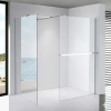 Stuxi Milano Kombi Plus 1 Walk-in zuhanyfal, 100x80 cm, 8 mm vastag vízlepergető biztonsági üveggel, polccal és törölközőtartóval