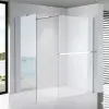 Stuxi Milano Kombi Plus 1 Walk-in zuhanyfal, 90x110 cm, 8 mm vastag vízlepergető biztonsági üveggel, polccal és törölközőtartóval