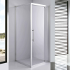 Stuxi Torino 70x70 szögletes nyílóajtós zuhanykabin 6 mm vízlepergető biztonsági üveggel, króm elemekkel, 200 cm magas