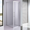 Stuxi Torino 70x90 aszimmetrikus szögletes nyílóajtós zuhanykabin 6 mm vízlepergető biztonsági üveggel, króm elemekkel, 200 cm magas