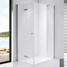 Stuxi Verona 70x120 aszimmetrikus csuklóajtós zuhanykabin 6 mm vízlepergető biztonsági üveggel, króm kád, zuhanykabin