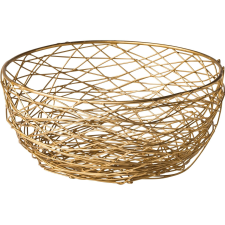 Style Point Fém drótkosár, Style Point, 26,5 cm, arany konyhai eszköz