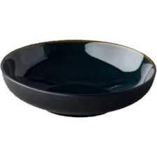 Style Point Mélytányér, Style Point Speckle 22 cm, kék/fekete tányér és evőeszköz