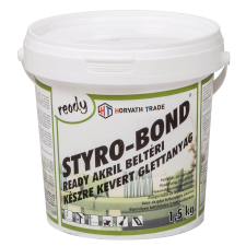 Styro-Bond Ready készrekevert glettanyag 1,5 kg glett, gipsz, csemperagasztó, por
