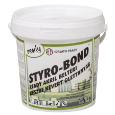  Styro-Bond Ready készrekevert glettanyag 1,5 kg glett, gipsz, csemperagasztó, por