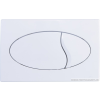 Styron Nyomólap, kétgombos, ovális, fehér