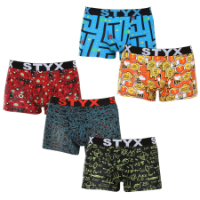 Styx 5PACK férfi boxeralsó Styx art sport gumi több színben (5G1269124) XL férfi alsó