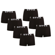 Styx 7PACK Fekete férfi boxeralsó Styx sport gumi (7G960) XXL férfi alsó