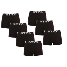 Styx 7PACK Férfi boxeralsó Styx sportos gumipánt fekete (7G960) XL férfi alsó