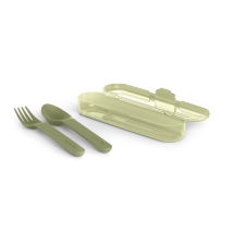 Suavinex Go Natural Cutlery Set étkészlet 12 m+ Green 3 db babaétkészlet