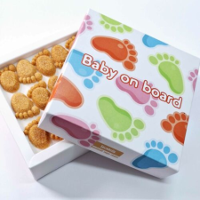 Sucrobello Baby on board- babatalpacska alakú formacukor csokoládé és édesség