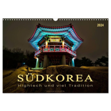  Südkorea - Hightech und viel Tradition (Wandkalender 2024 DIN A3 quer), CALVENDO Monatskalender – Peter Roder naptár, kalendárium
