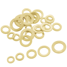 Suki AJTÓPÁNT GYŰRŰ KÉSZLET 5X10-11X18MM, SÁRGARÉZ bútor