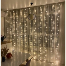Sumker Nano Led Karácsonyi Fényfüggöny 8 Programos Időzíthető 3x3m Melegfehér karácsonyfa izzósor