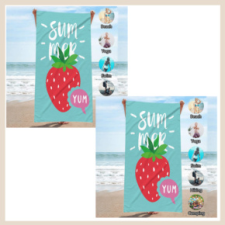SUMMER YUM strand törölköző 1+1 akció ZTNREC54WZ72 lakástextília