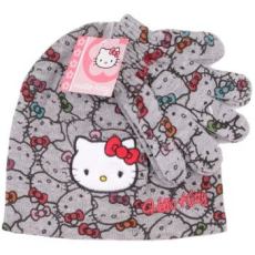 Sun city Hello Kitty mintás szürke sapka