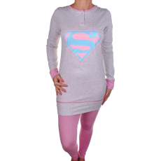 Sun city Supergirl női szürke pizsama