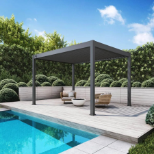  SUN ELEGANCE 3x4 m antracit terasz pergola kerti tárolás