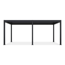 SUN ELEGANCE 3x6 m Motoros antracit terasz pergola + LED világítás kerti bútor