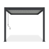 SUN ELEGANCE WALL 3x3 m light grey terasz pergola