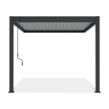 SUN ELEGANCE WALL 3x3 m light grey terasz pergola kerti bútor