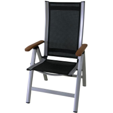 sun garden ASS COMFORT kerti fotel, ezüst/fekete (67/2) kerti bútor