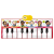 SUN LIN TOYS Zongora zenélő játszószőnyeg, gyerekzenekar mintás - 120 x 52 cm