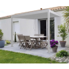 SUN PREMIUM WALL 3x3 m fehér terasz pergola