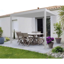 SUN PREMIUM WALL 3x3 m fehér terasz pergola kerti bútor